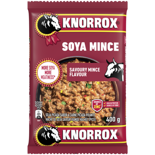 Knorrox Savoury Mince Flavoured Soya Mince 400g