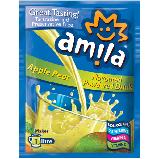 Amila Apple & Pear Flavoured Powdered Drink Sachet 45g