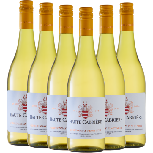 Haute Cabriére Chardonnay Pinot Noir White Wine Bottles 6 x 750ml