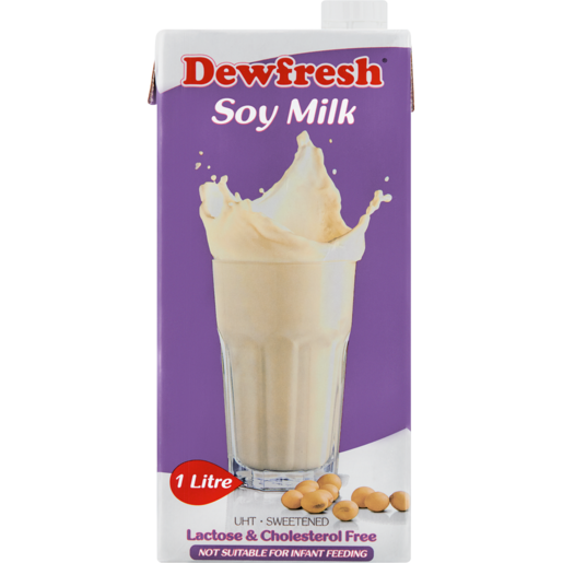 Dewfresh UHT Sweetened Soya Milk Carton 1L