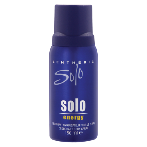 Lenthéric Solo Energy Mens Body Spray Deodorant 150ml