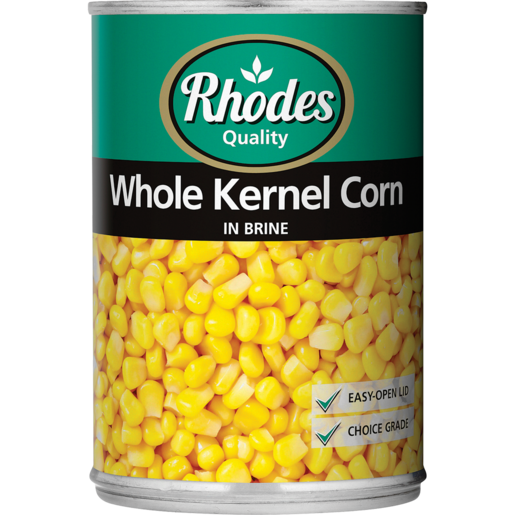 Rhodes Quality Whole Kernel Sweetcorn 410g