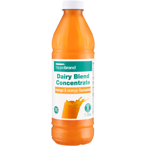 Checkers Housebrand Mango & Orange Flavoured Dairy Blend Concentrate 1L