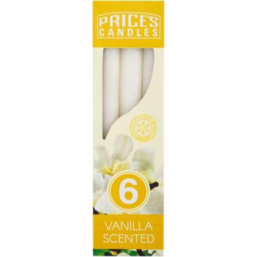 Price's Candles Vanilla Scented Candles 6 Pack