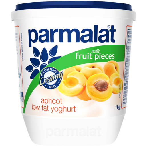 Parmalat Low Fat Apricot Yoghurt 1kg
