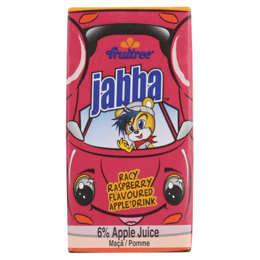 Jabba Racy Raspberry Flavoured Apple Juice Drink 160ml