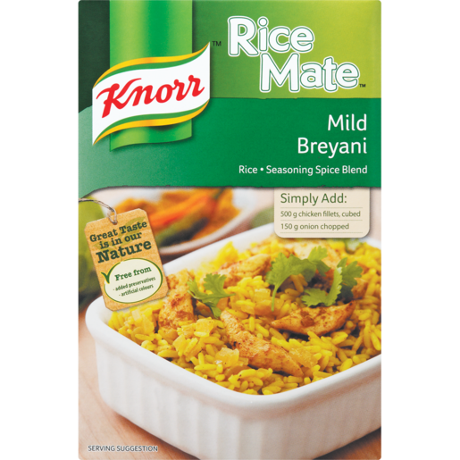 Knorr Rice Mate Mild Breyani Kit 273g Cook In Sauces Kits Cooking Ingredients Food Cupboard Food Checkers Za