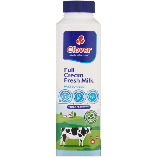 Clover Fresh Full Cream Milk Carton 500ml
