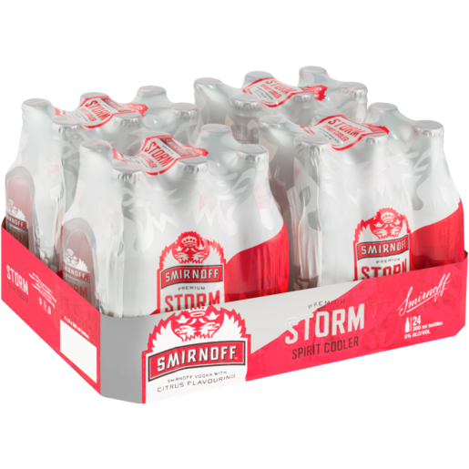 Smirnoff Storm Spirit Coolers Bottles 24 x 300ml