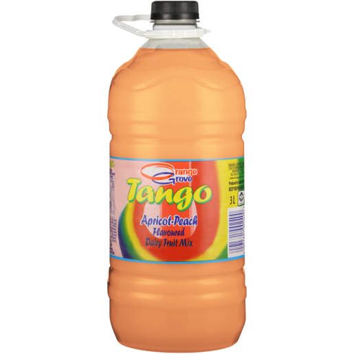 Orange Grove TANGO Apricot Peach Flavoured Dairy Fruit Mix 3L