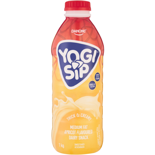 Danone Yogi Sip Apricot Flavoured Dairy Snack 1kg