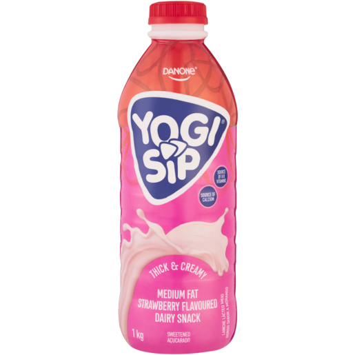 Danone Yogi Sip Strawberry Flavoured Dairy Snack 1kg