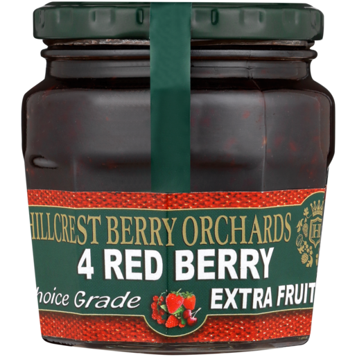 Hillcrest Berry Orchards 4 Red Berry Extra Fruit Jam 300g