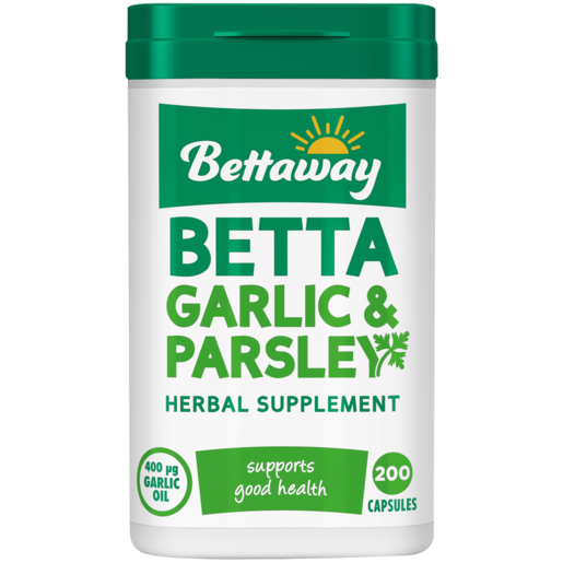Bettaway Garlic & Parsley Herbal Supplement 200 Pack