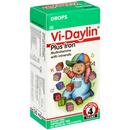 Vi-Daylin Plus Iron Multivitamin Drops 30ml
