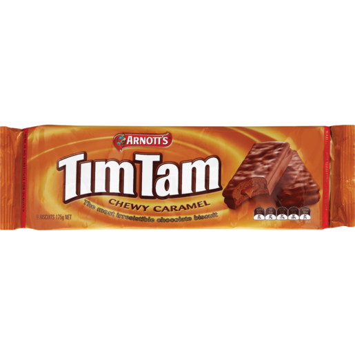 Arnott's Tim Tam Chewy Caramel Biscuits 175g