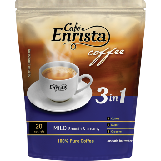 Café Enrista 3 In 1 Mild Smooth & Creamy Coffee Pouch 500g