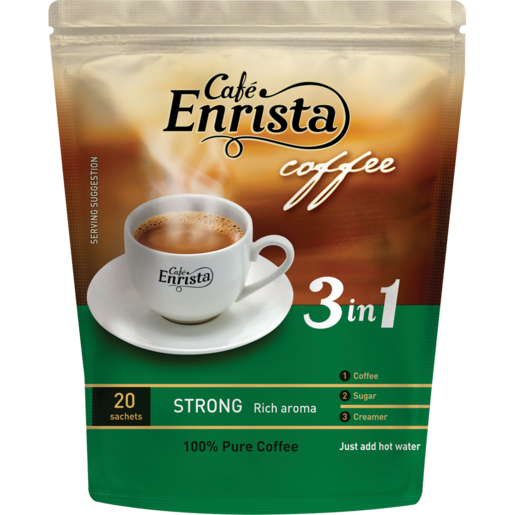 Café Enrista 3 In 1 Strong Instant Coffee Pouch 400g