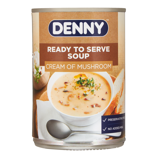 DENNY Ready To Serve Cream Of Mushroom Soup Can 400g