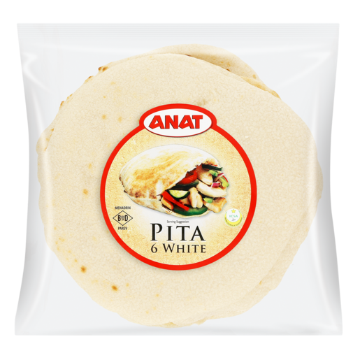 Anat White Pita 6 Pack