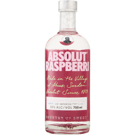 Absolut Raspberry Vodka Bottle 750ml