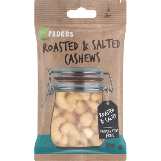 Padkos Roasted & Salted Cashew Nuts 100g