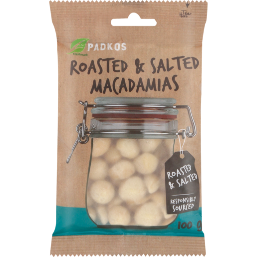 Padkos Roasted & Salted Macadamia Nuts 100g