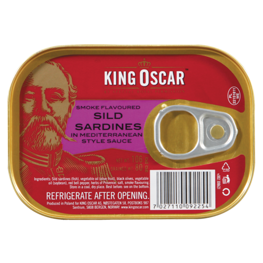 King Oscar Smoke Flavoured Sild Sardines 106g