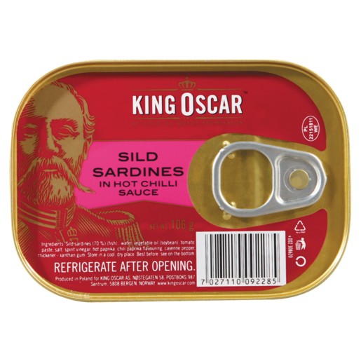 King Oscar Sild Sardines In Hot Chilli Sauce 106g