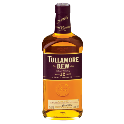 Tullamore Dew Irish Whiskey 12 Years Old Bottle 750ml