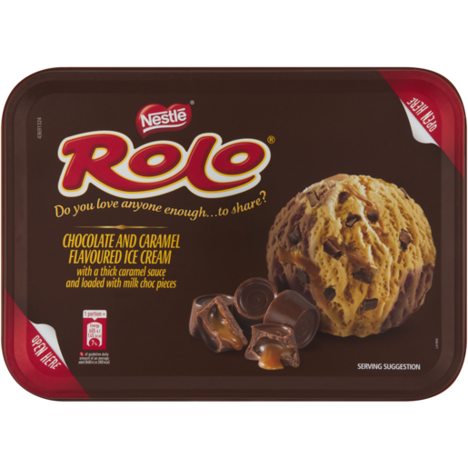 Rolo Chocolate & Caramel Flavoured Ice Cream 1.5L