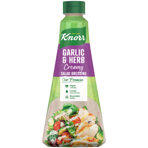 Knorr Creamy Garlic & Herb Salad Dressing 340ml