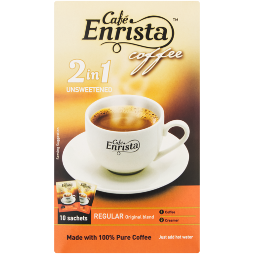 Café Enrista 2-In-1 Sugar Free Instant Coffee Sticks 120g