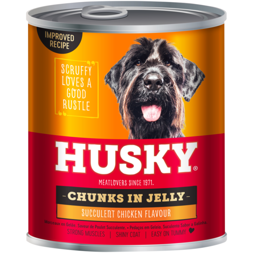Husky Chunks In Jelly Chicken Dog Food 775g