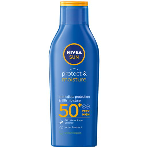 NIVEA SUN Protect & Moisture SPF50+ Sun Lotion Bottle 200ml