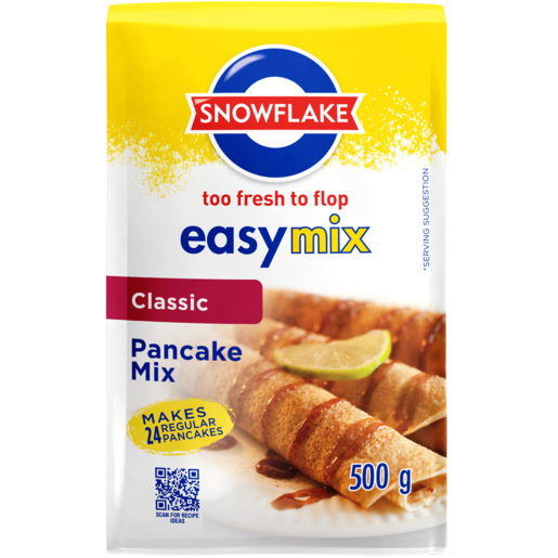 Snowflake Easymix Classic Pancake Mix 500g | Pre-Mixed Baking | Baking |  Food Cupboard | Food | Checkers ZA