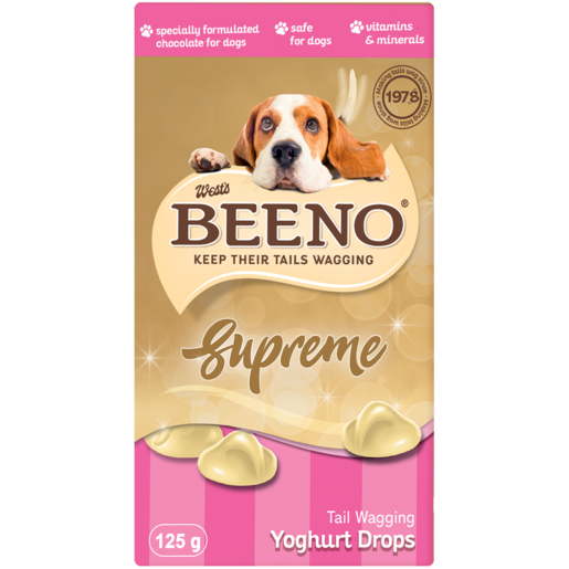 BEENO Supreme Yoghurt Drops Dog Treats 125g