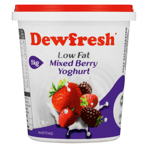 Dewfresh Exotic Berries Fruit Flavoured Yoghurt 1kg