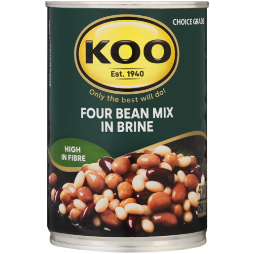 KOO Four Bean Mix In Brine Can 410g
