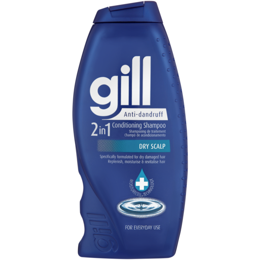 Gill 2-In-1 Anti-Dandruff Dry Scalp Conditioning Shampoo 400ml
