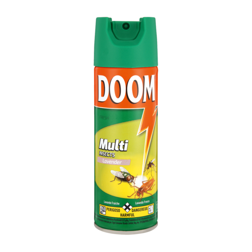 DOOM Multi Insects Lavender Scented Aerosol Insecticide 180ml