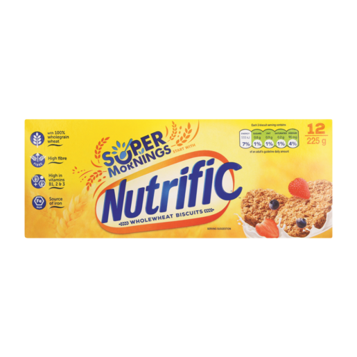 Nutrific Wholewheat Biscuits Cereal 225g