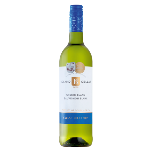 Boland Cellar Selection Chenin Blanc Sauvignon Blanc White Wine Bottle 750ml