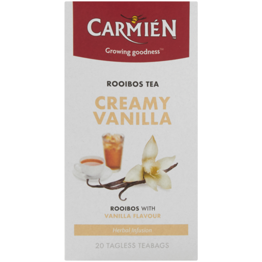 Carmién Organic Rooibos Vanilla Flavoured Teabags 20 Pack