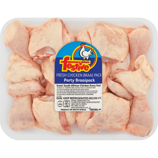 Festive Fresh Chicken Party 16 Piece Braai Pack Per kg