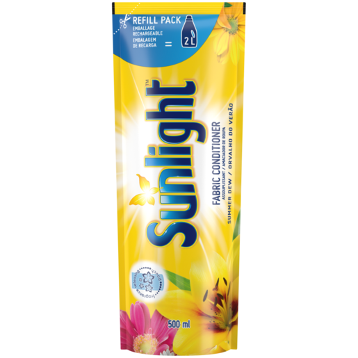 Sunlight Summer Dew Fabric Conditioner Refill Pack 500ml
