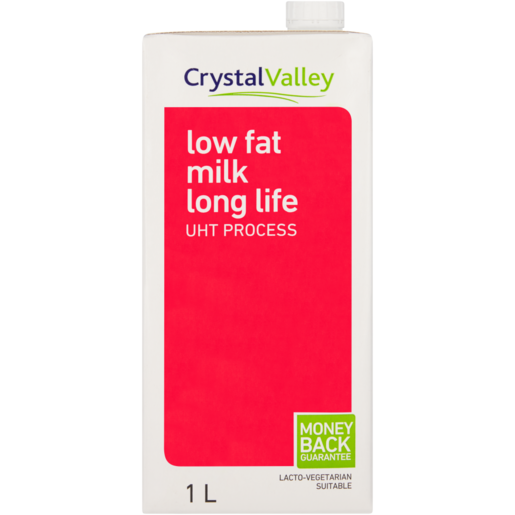 Crystal Valley Low Fat Long Life Milk 1L