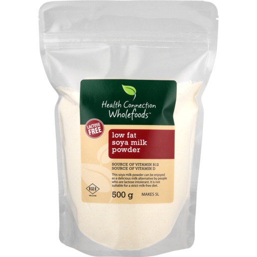 Health Connection Wholefoods Low Fat Soya Milk Powder 500g