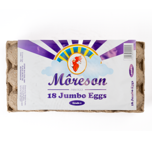 Moreson Jumbo Eggs Tray 18 Pack