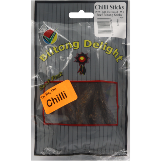 Biltong Delight Chilli Flavoured Beef Biltong Sticks 55g 